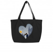 "Love is the answer" Large organic tote bag
