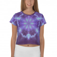 Mandala Crop Yoga T-shirt