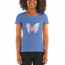 Butterfly heart Ladies' short sleeve t-shirt