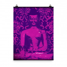 Purple Buddha (High Quality Photo paper poster)